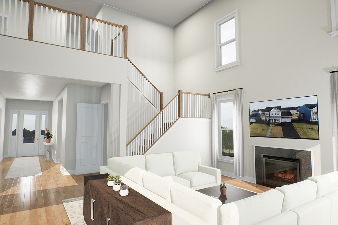 Meadowbrook Farm - Oatland II - Great Room / Stairs